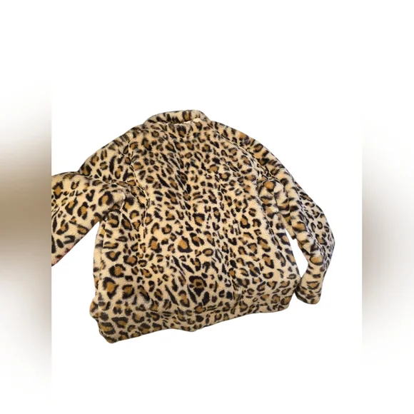 Forever 21 Leopard Faux Fur Jacket - Tan & Black - Picture 3 of 4